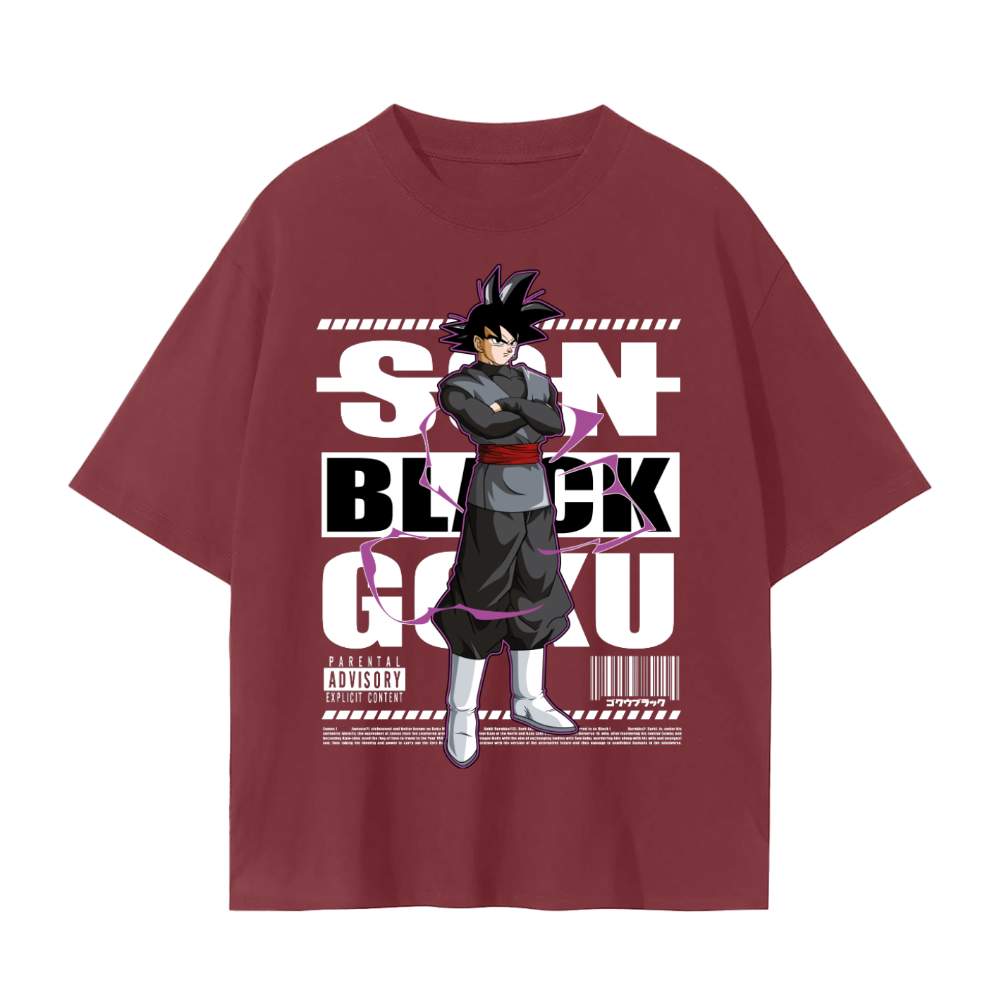 Black goku regular tee
