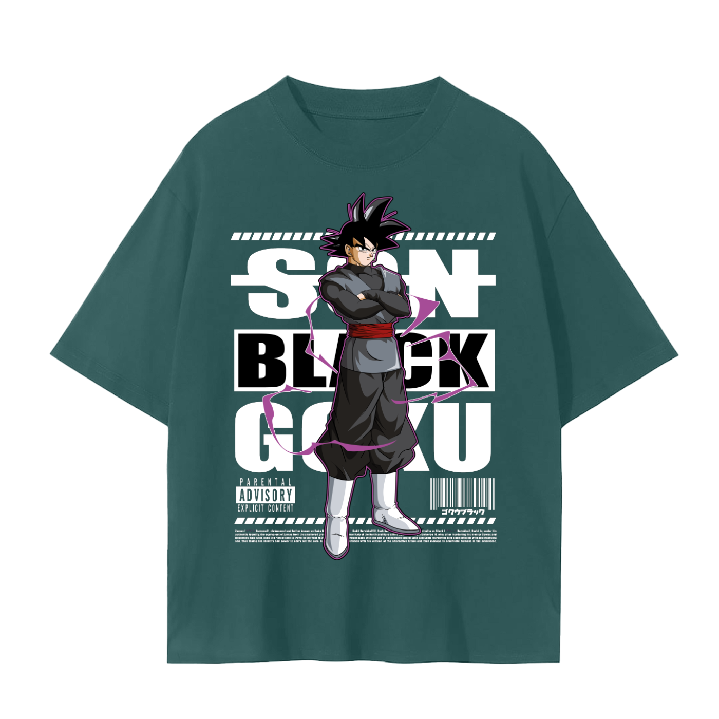 Black goku regular tee