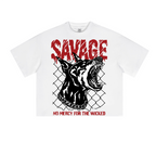 Tee savage diseño extra oversized