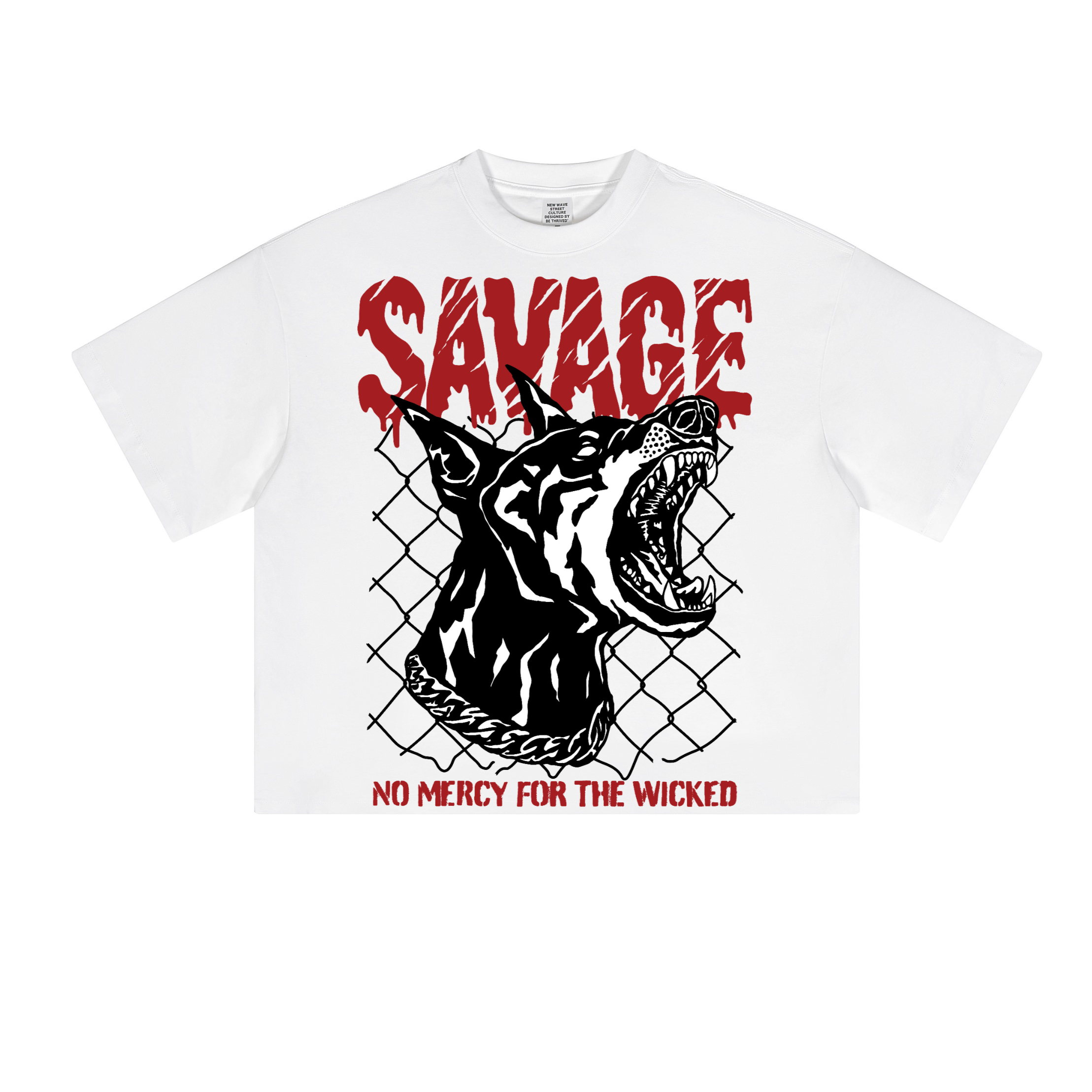 Tee savage diseño extra oversized