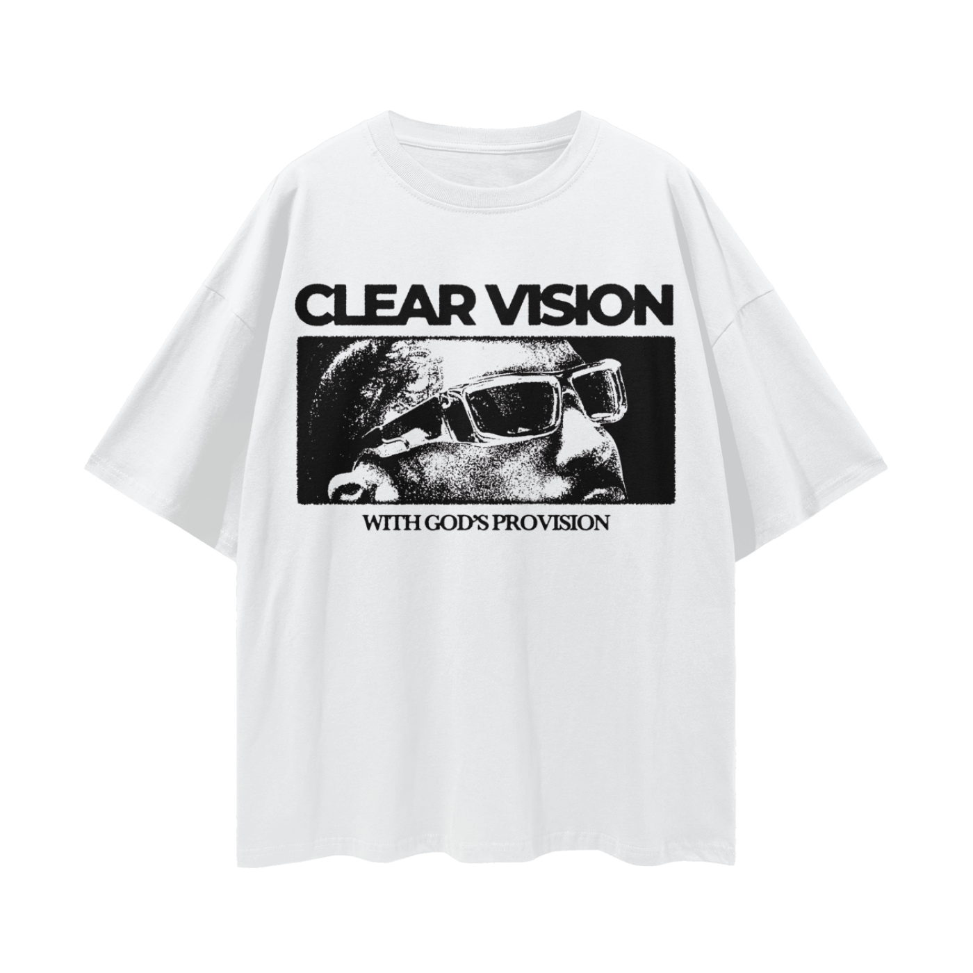 Clear vision overzised