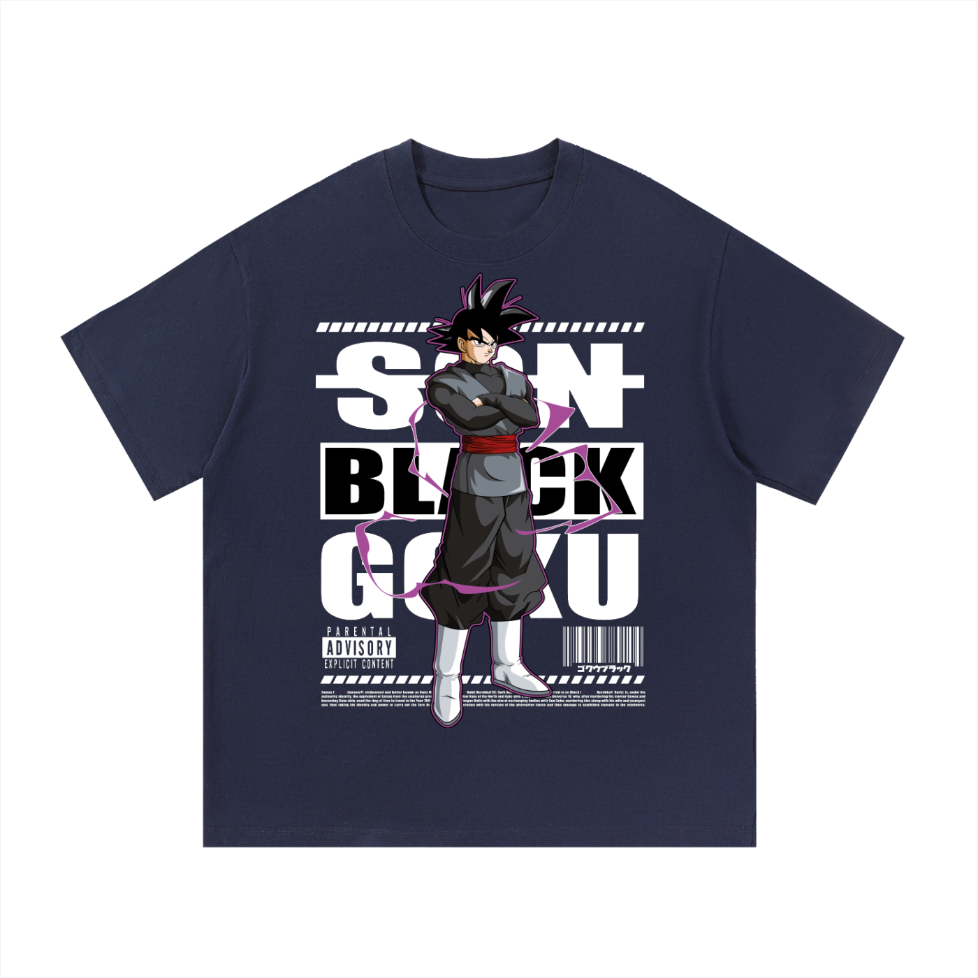 Black goku regular tee