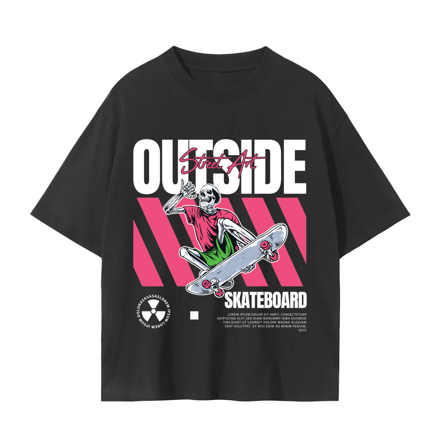 Outside regular tee